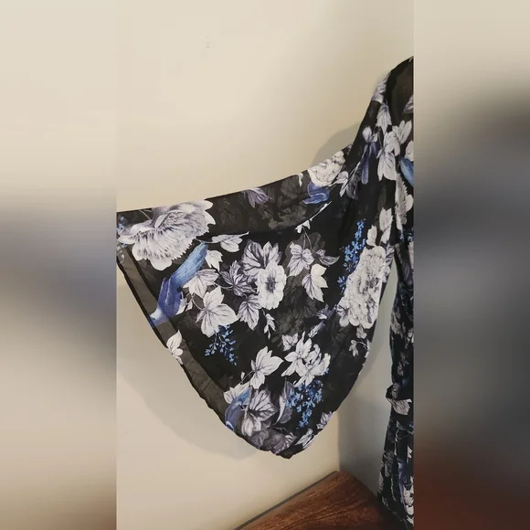 City Chic Floral Chiffon Maxi Dress Size 20 AU - Picture 5 of 7